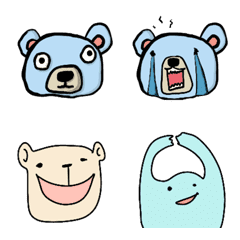 クマとそのほかの何かの顔の絵文字メイン画像