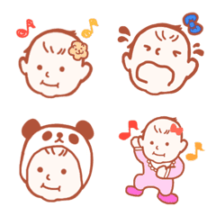 [LINE絵文字] かわいい♪赤ちゃん絵文字の画像