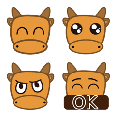 [LINE絵文字] Cow Story_Emojiの画像