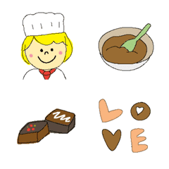 [LINE絵文字] Carrie's絵文字 (バレンタイン)の画像