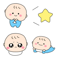 [LINE絵文字] 男の子 赤ちゃん絵文字の画像