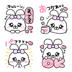 [LINE絵文字] あざかわうさち♡文字付きの画像