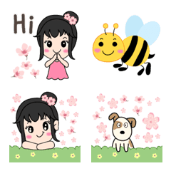 [LINE絵文字] Nong Sakura in Spring Emojiの画像