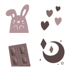 チョコ絵文字の絵文字メイン画像
