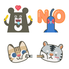 [LINE絵文字] BEERU FRIENDS - emoji world friends 01の画像