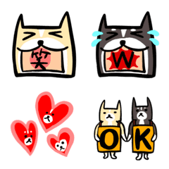 [LINE絵文字] マジシャンキヨノの絵文字「お犬達」の画像