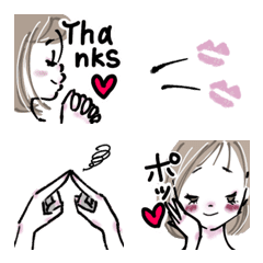 [LINE絵文字] キスキスキス③の画像