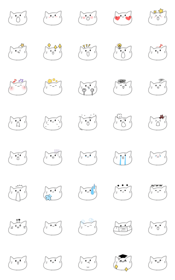 [LINE絵文字]わんねこの画像一覧