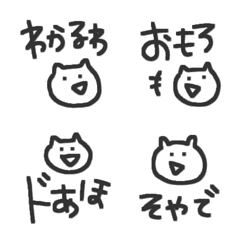 [LINE絵文字] 使える関西弁と猫っぽいやつの画像