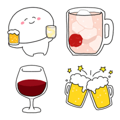 [LINE絵文字] お酒好きな人絵文字の画像