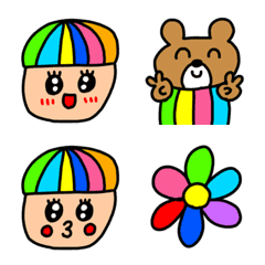 [LINE絵文字] riekimのカラフルちゃんの絵文字の画像