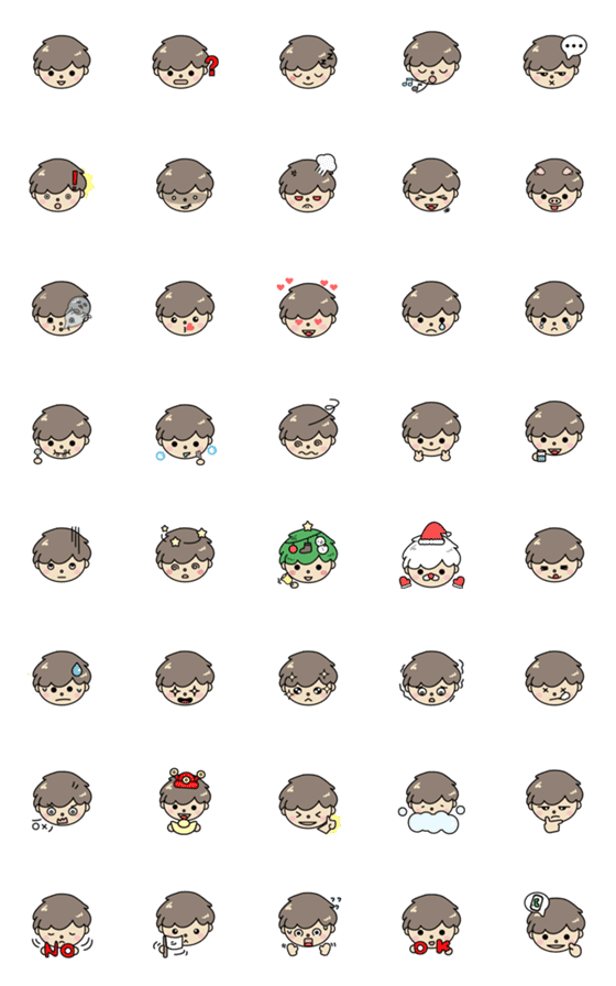 [LINE絵文字]Cotton boyの画像一覧
