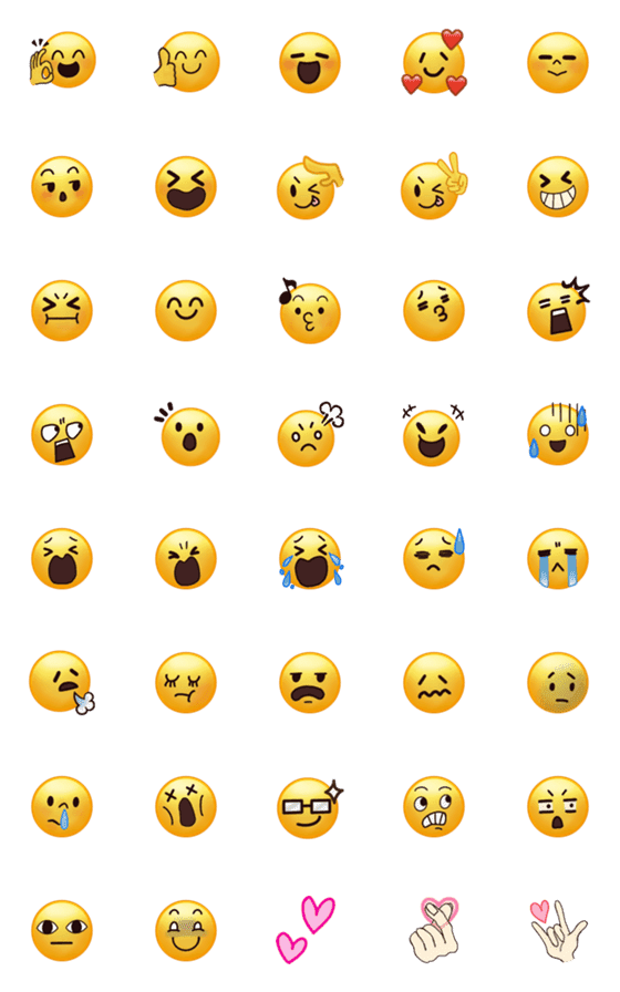 Line絵文字 顔文字emoji 2 40種類 1円