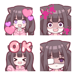 [LINE絵文字] めんへら猫絵文字の画像