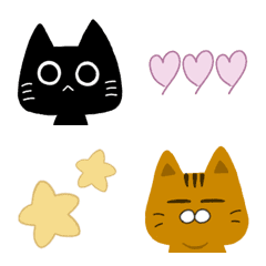 [LINE絵文字] Chato to Kuro no Emojiの画像