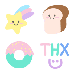 [LINE絵文字] Decor Stuff  Pastel Emojiの画像