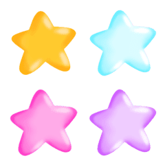 [LINE絵文字] Cutie star 40 colorsの画像