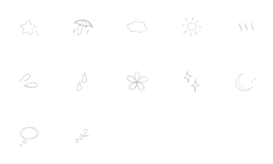Line絵文字 しんぷる てがき 12種類 1円 Line絵文字 しんぷる てがき 12種類 1円