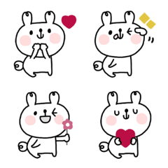 [LINE絵文字] うさぎさん◎えもじ #1の画像