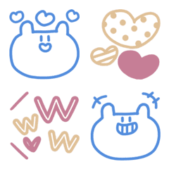 クマです♥絵文字の絵文字メイン画像