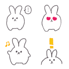 [LINE絵文字] ウサギのわたちゃんの画像