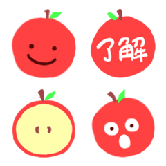 [LINE絵文字] りんごがいっぱい！絵文字の画像