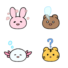 [LINE絵文字] のんびりしたどうぶつの画像