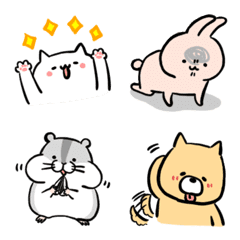 [LINE絵文字] ねこと動物いろいろ絵文字2の画像