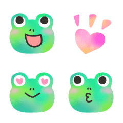 [LINE絵文字] ゆるかわ★カエルちゃんの画像