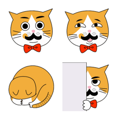[LINE絵文字] 髭猫 すずの助の画像