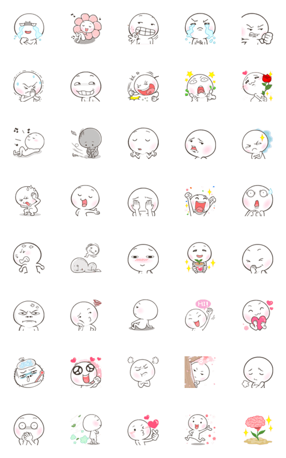[LINE絵文字]Salted Egg Emoji so cute-5の画像一覧