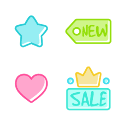 [LINE絵文字] Colorful E-store ICONの画像