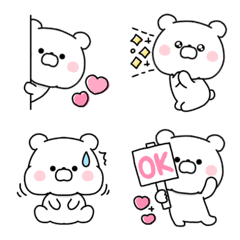 [LINE絵文字] 毎日もちくま♡リアクションの画像