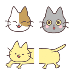 [LINE絵文字] 日常猫たち絵文字の画像