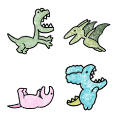 [LINE絵文字] シュールなミニ恐竜の画像