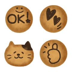 [LINE絵文字] クッキー絵文字★Cookie emojiの画像