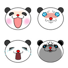 [LINE絵文字] PANDA's faceの画像