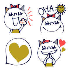 [LINE絵文字] mottoのネコ絵文字♡の画像