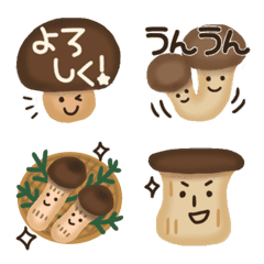 [LINE絵文字] きのこ絵文字★の画像