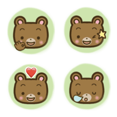[LINE絵文字] 毎日絵もじ【くま】の画像