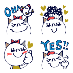 [LINE絵文字] mottoのネコ絵文字♡2の画像