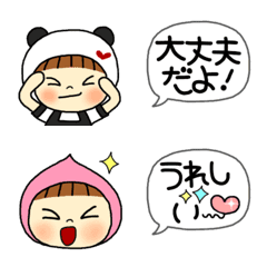 [LINE絵文字] ずきんちゃん絵文字②の画像