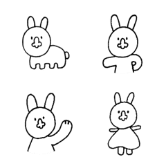[LINE絵文字] 兎のみ？の画像