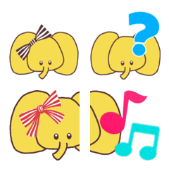 [LINE絵文字] ゆるふわゾウさんの画像