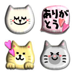 [LINE絵文字] かわいくて使いやすい伝わる色々ねこ絵文字の画像