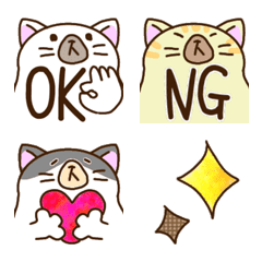 3匹のネコちゃん♡日常で使いやすい絵文字