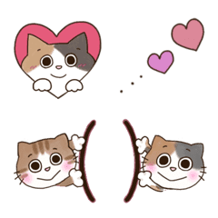 [LINE絵文字] ♥♡ミケ猫とトラ猫の日常♡♥の画像