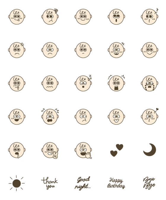 [LINE絵文字]●おとこのこ●スタンプの画像一覧