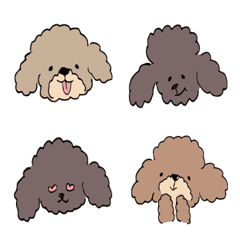 [LINE絵文字] The Fluffy Toy Poodleの画像