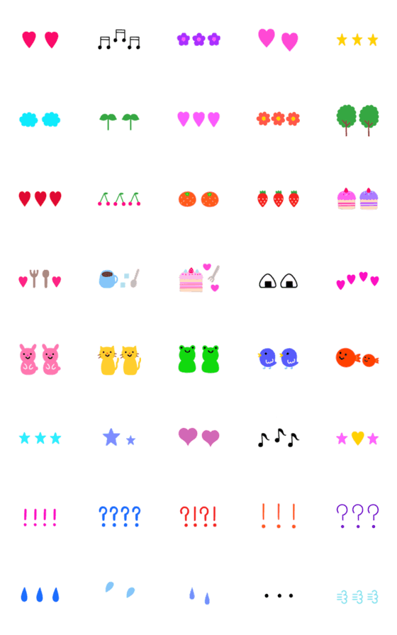 [LINE絵文字]♡ ♡  mini  ♡ ♡の画像一覧